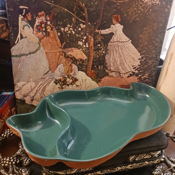 🌮Ariba Glazed Terra Cotta Chili Nachos Mexican Style Chip&Dip Set Serving Dish - Picture 7 of 8
